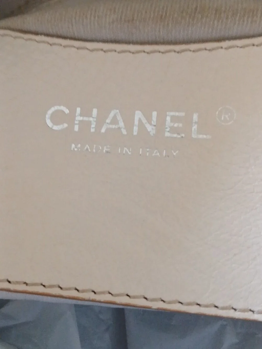Chanel Leather Drawstring Bucket With Silver Charm